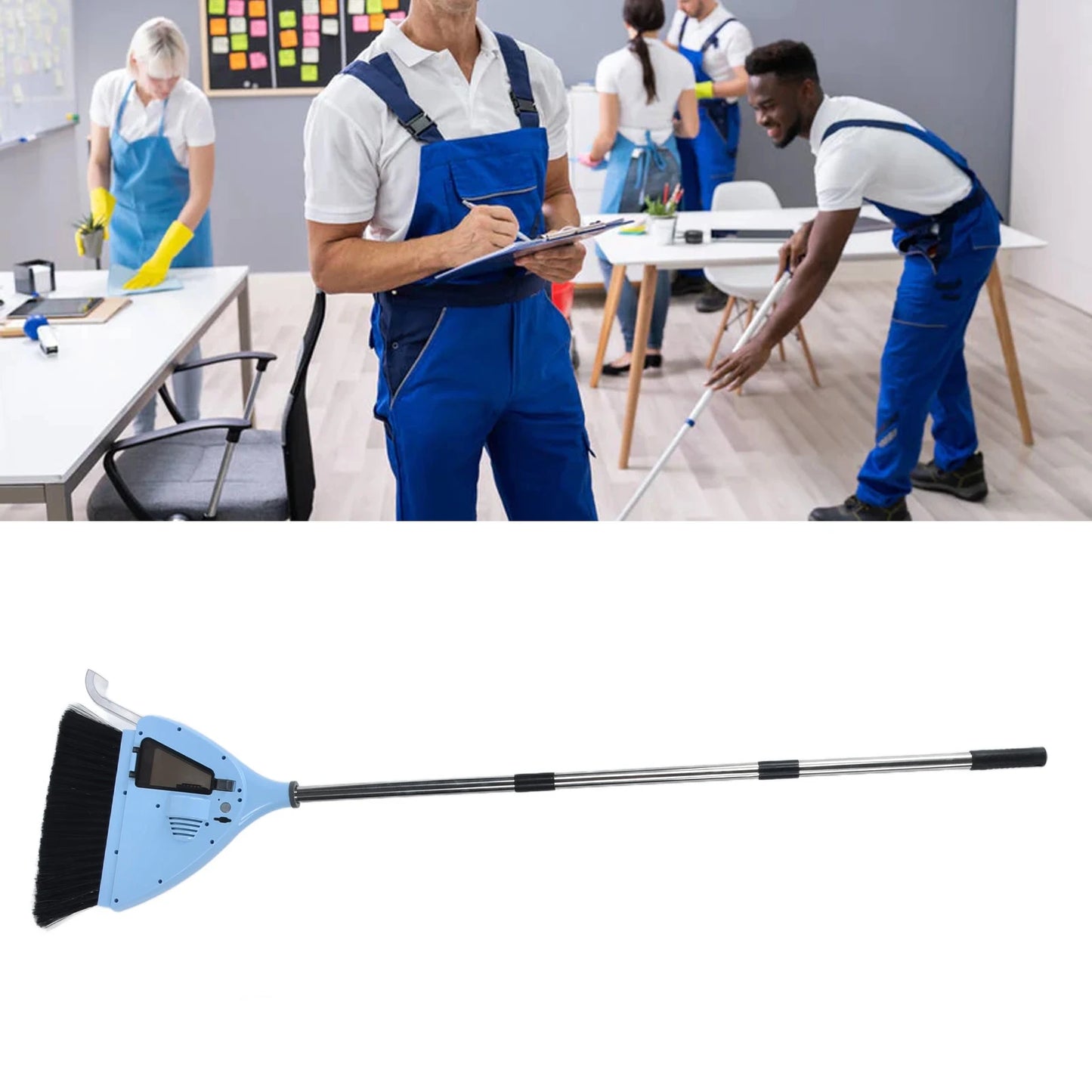 Cordless Electric Broom & Vacuum 2-in-1 - USB