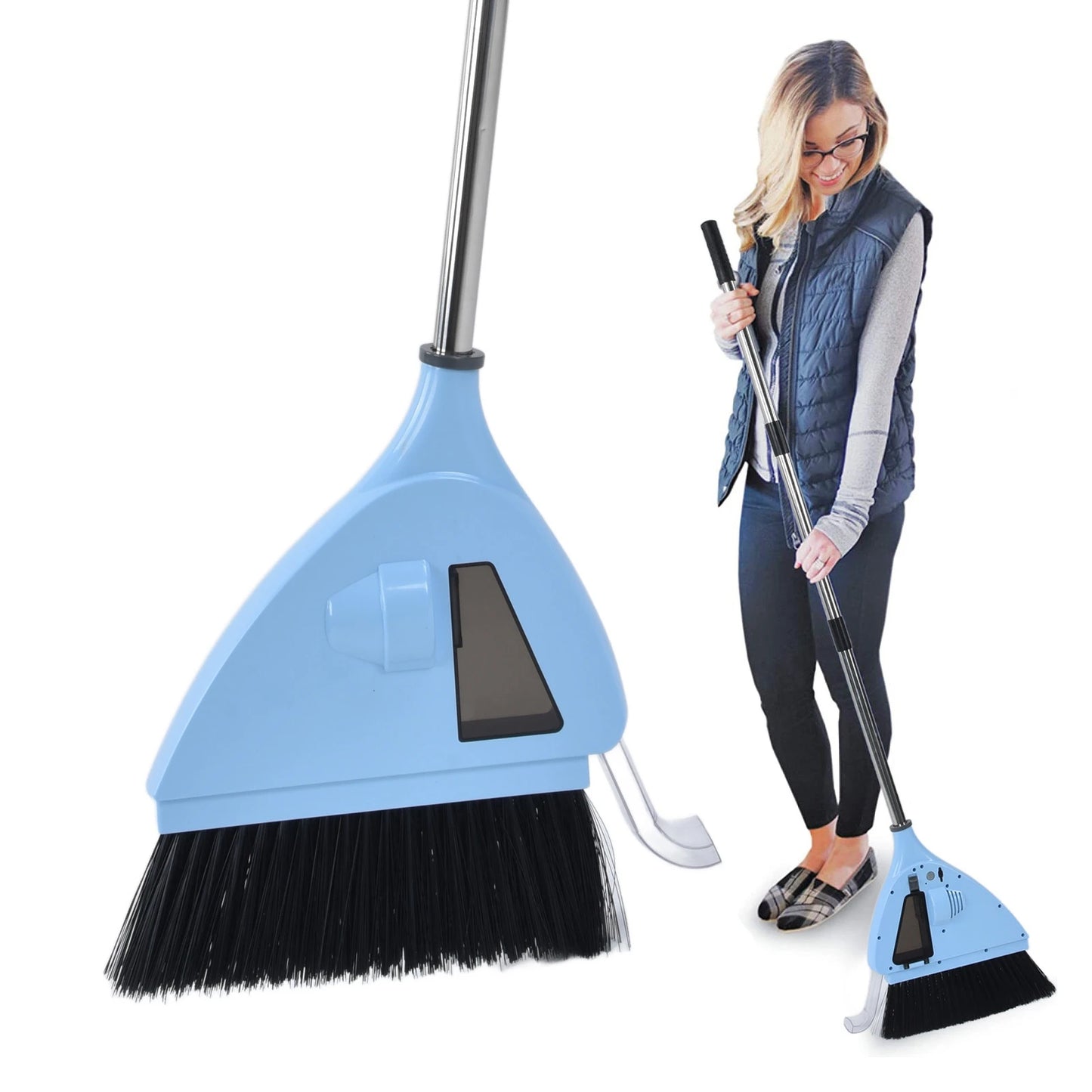 Cordless Electric Broom & Vacuum 2-in-1 - USB
